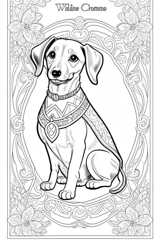 200+ Cute Dog Coloring Pages 146