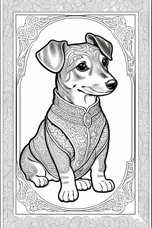 200+ Cute Dog Coloring Pages 147