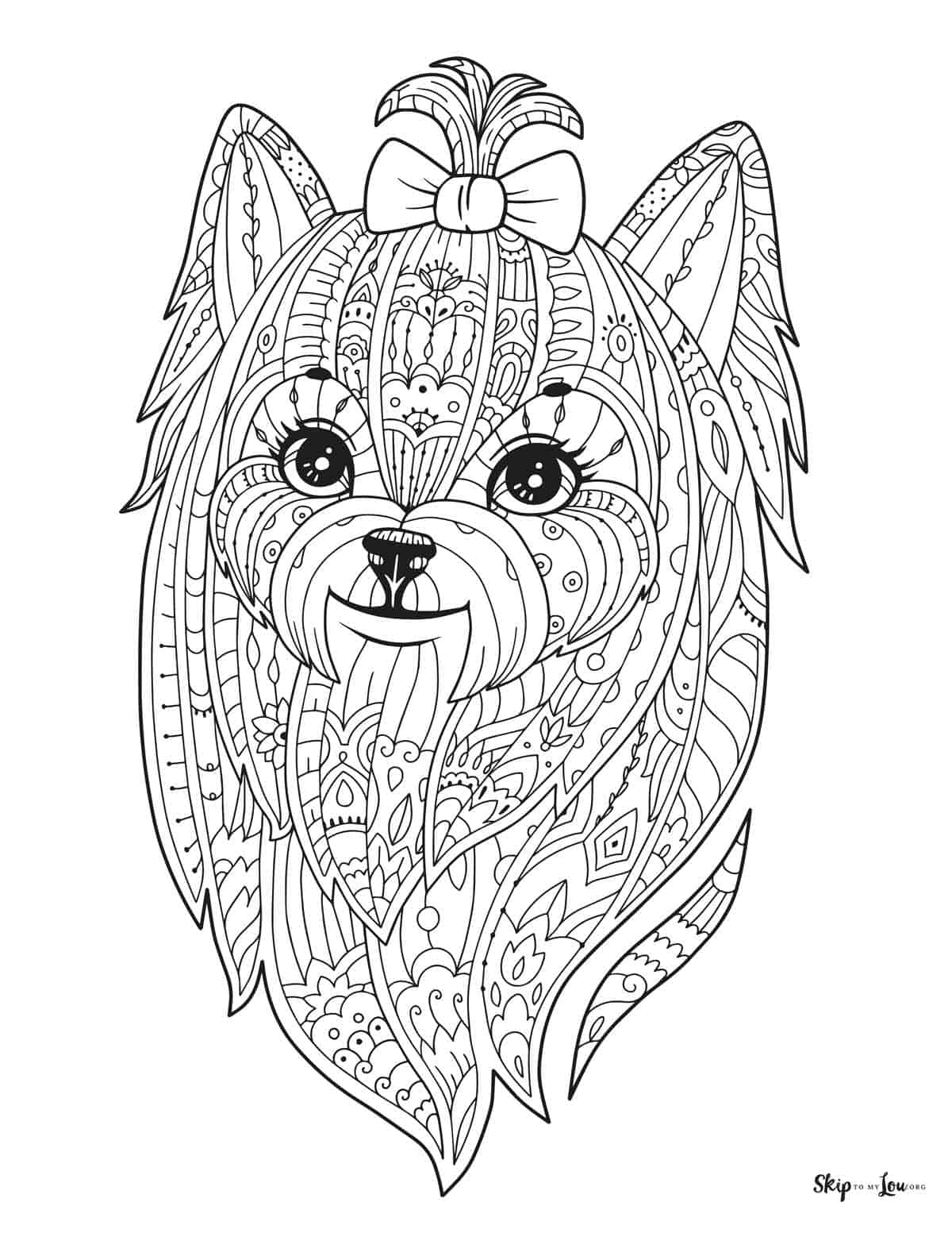 200+ Cute Dog Coloring Pages 15