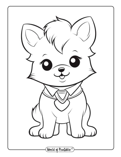 200+ Cute Dog Coloring Pages 151