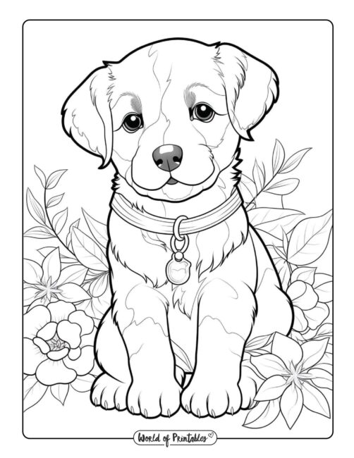 200+ Cute Dog Coloring Pages 154