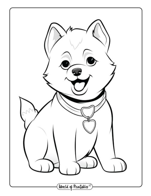 200+ Cute Dog Coloring Pages 155