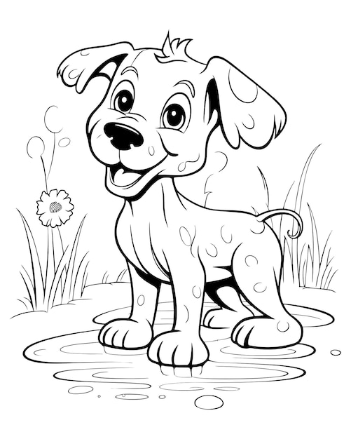 200+ Cute Dog Coloring Pages 159