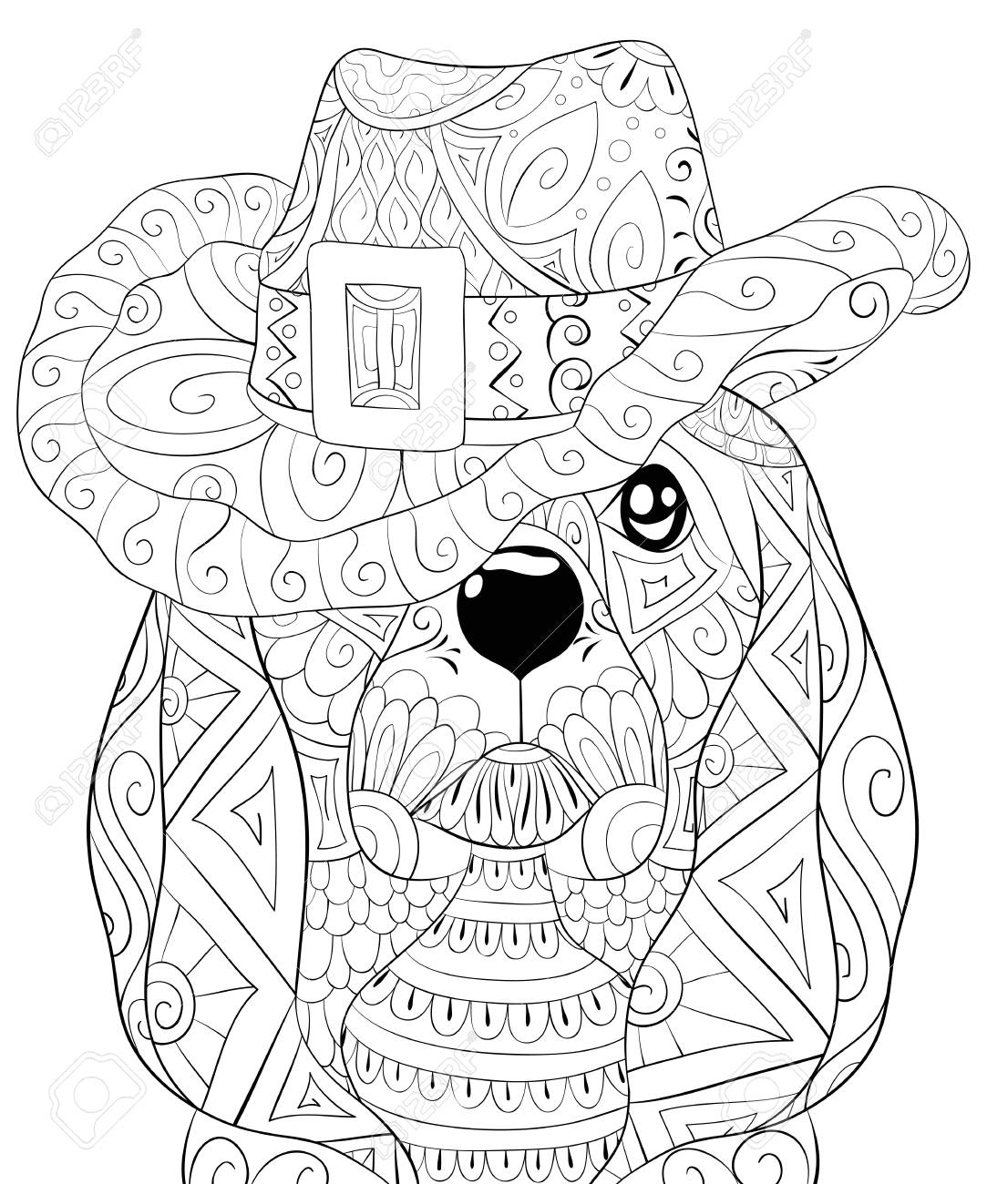 200+ Cute Dog Coloring Pages 16