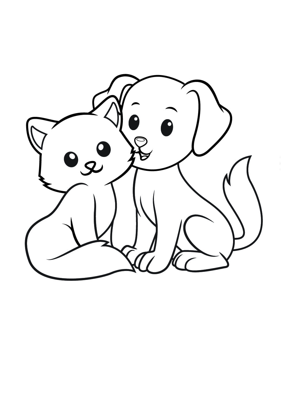 200+ Cute Dog Coloring Pages 17