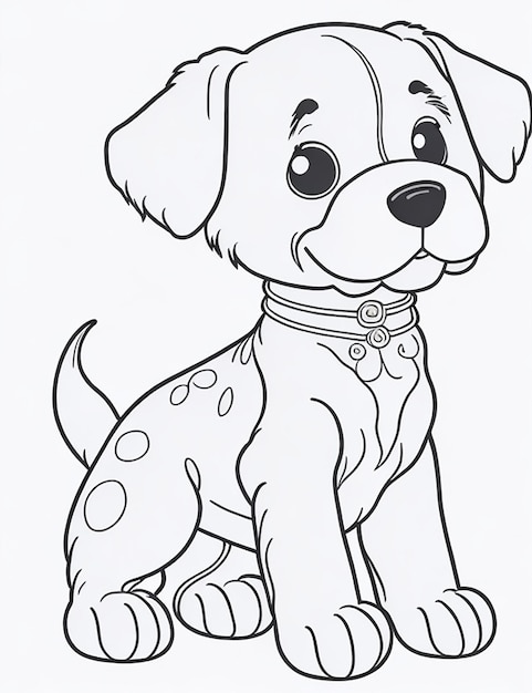 200+ Cute Dog Coloring Pages 179