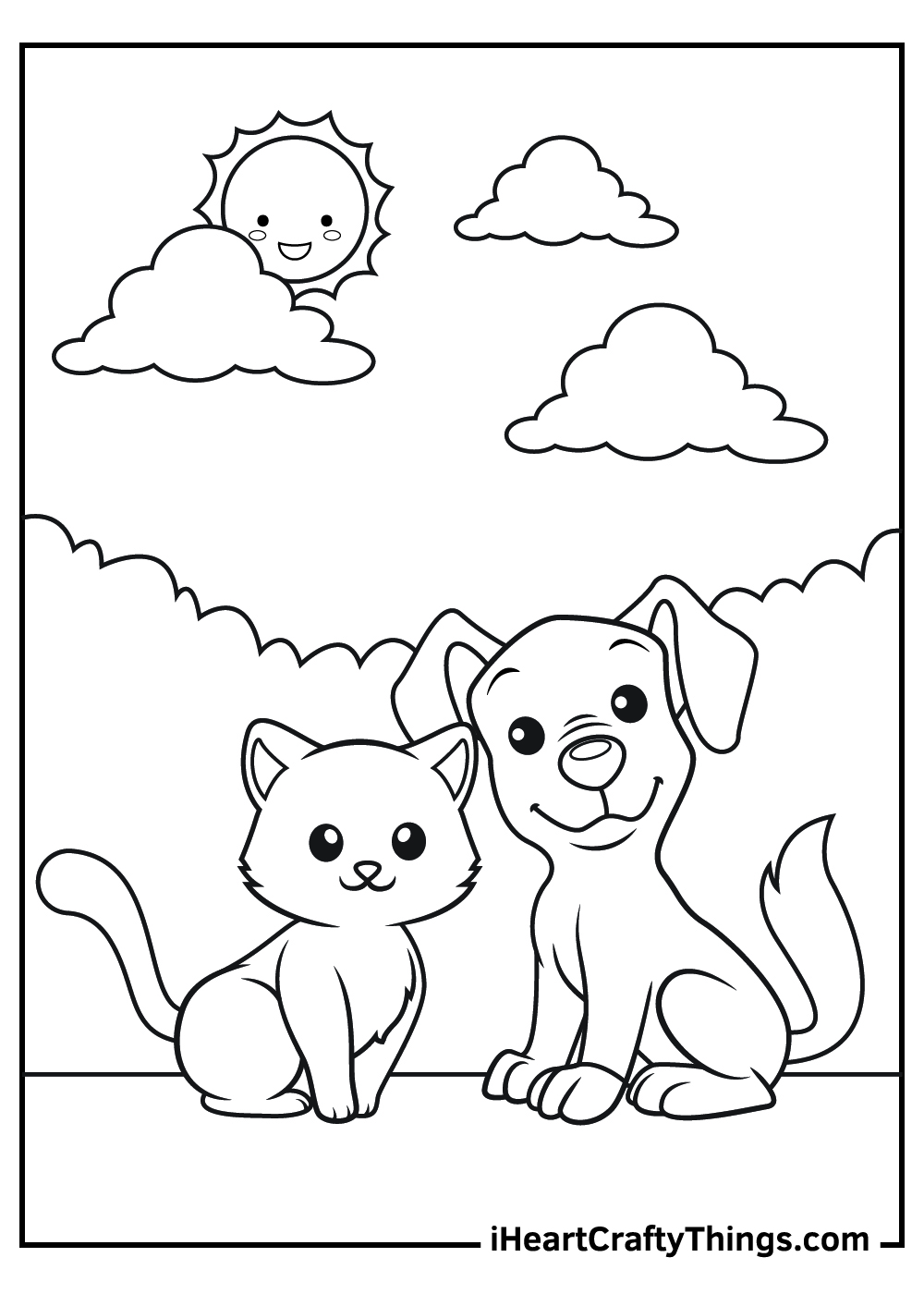 200+ Cute Dog Coloring Pages 18