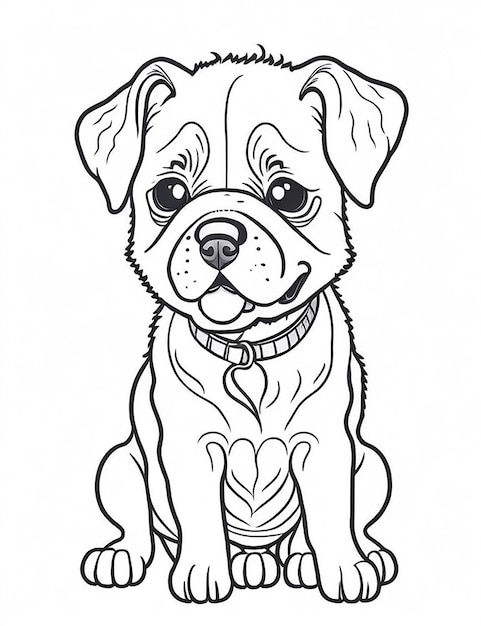 200+ Cute Dog Coloring Pages 180