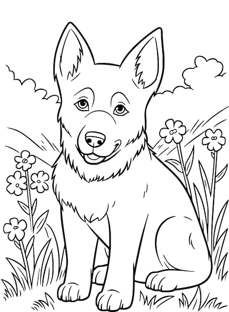 200+ Cute Dog Coloring Pages 184