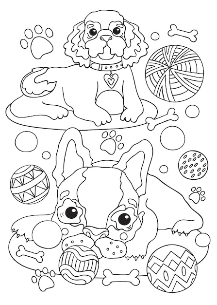 200+ Cute Dog Coloring Pages 186