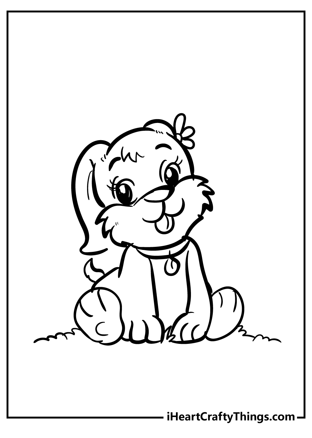 200+ Cute Dog Coloring Pages 19