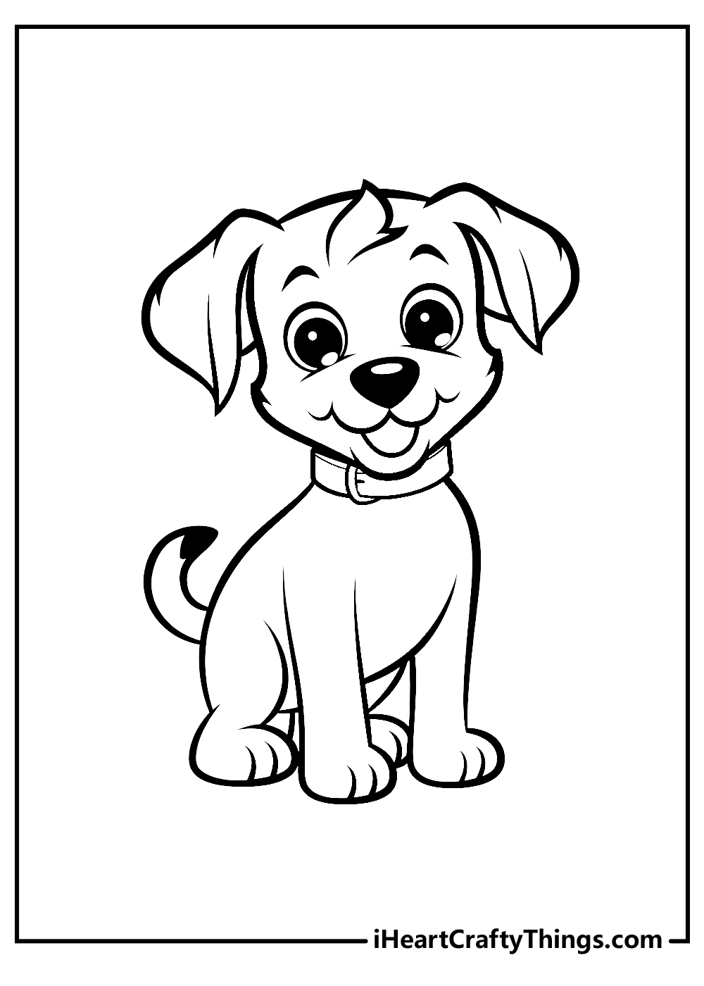 200+ Cute Dog Coloring Pages 20