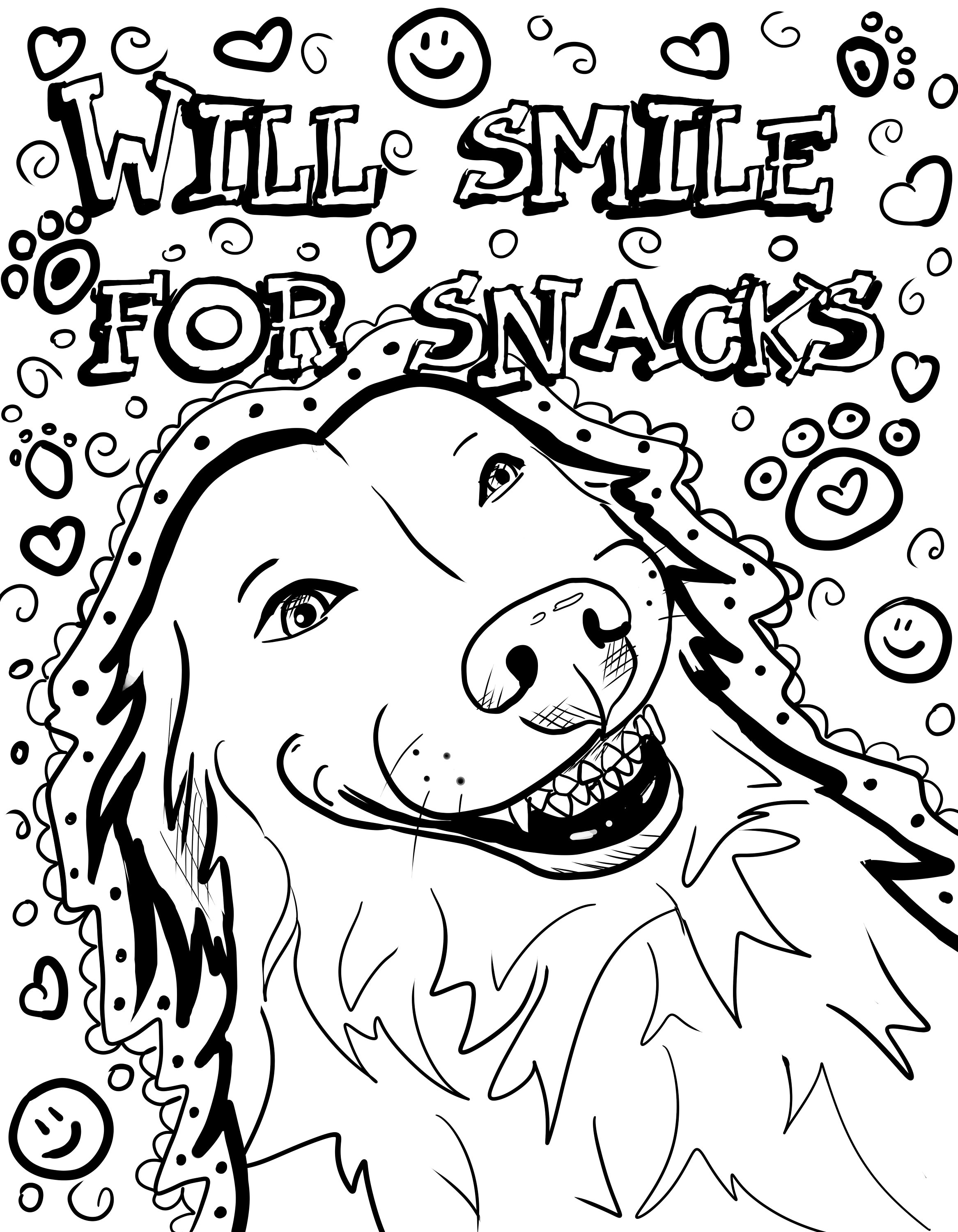 200+ Cute Dog Coloring Pages 3