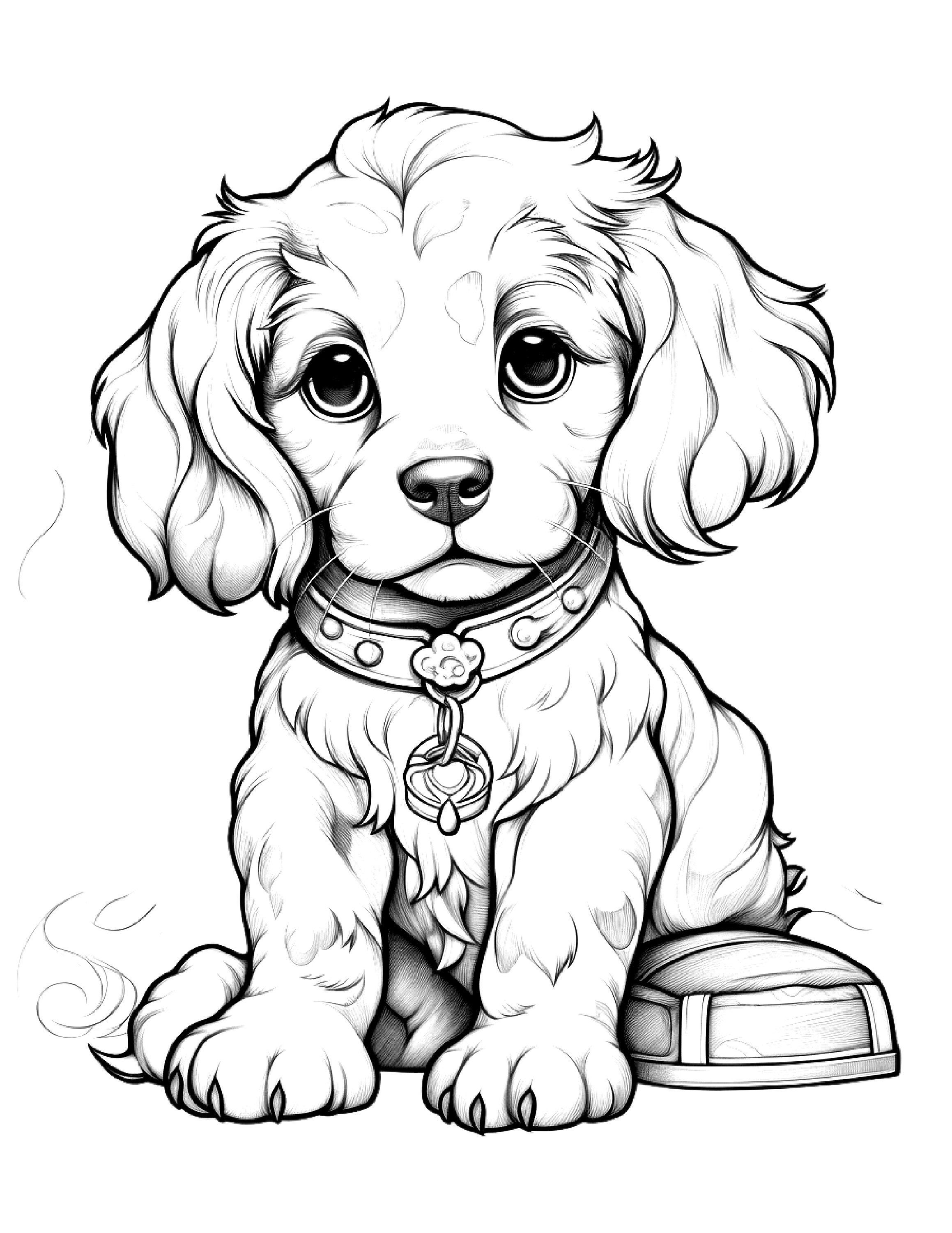 200+ Cute Dog Coloring Pages 65