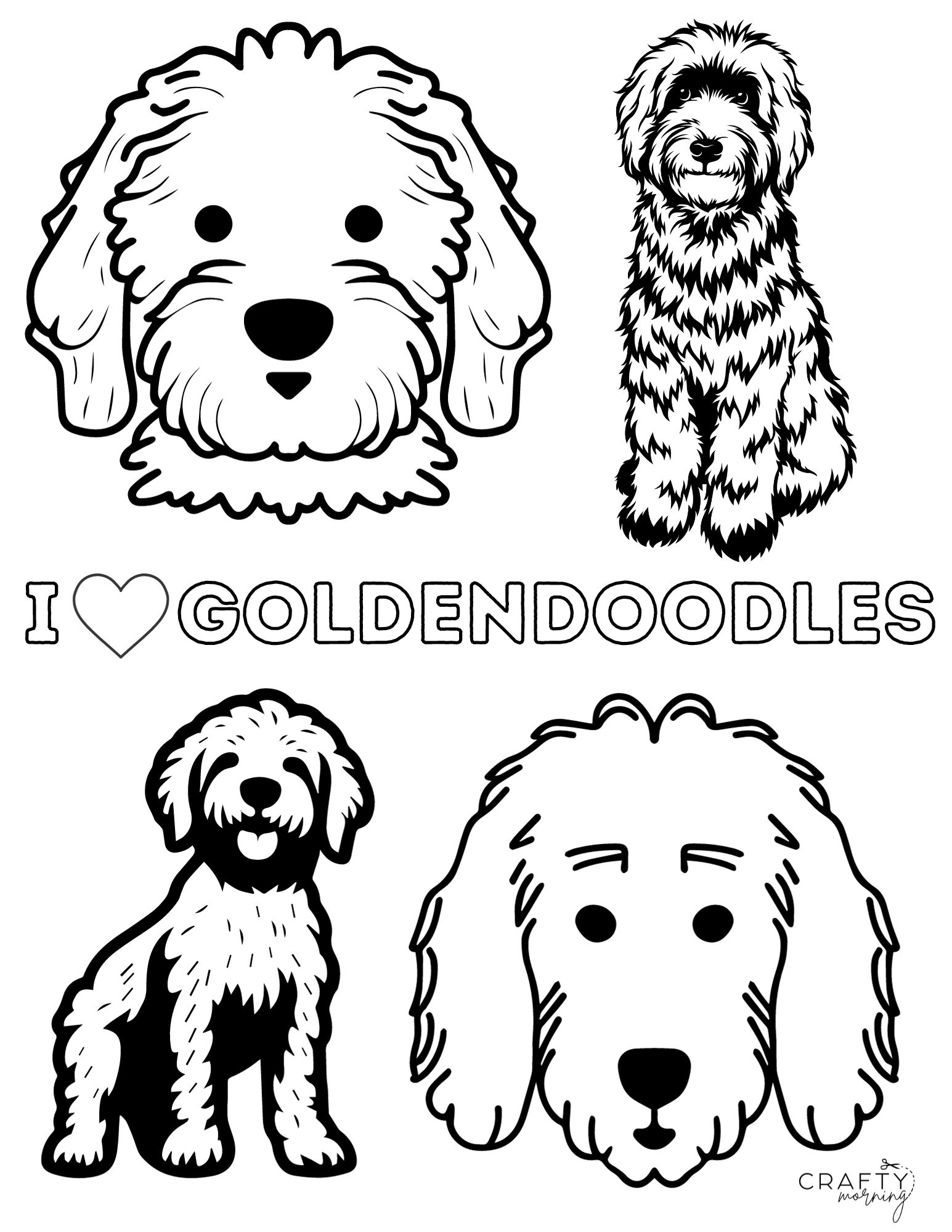 200+ Cute Dog Coloring Pages 7