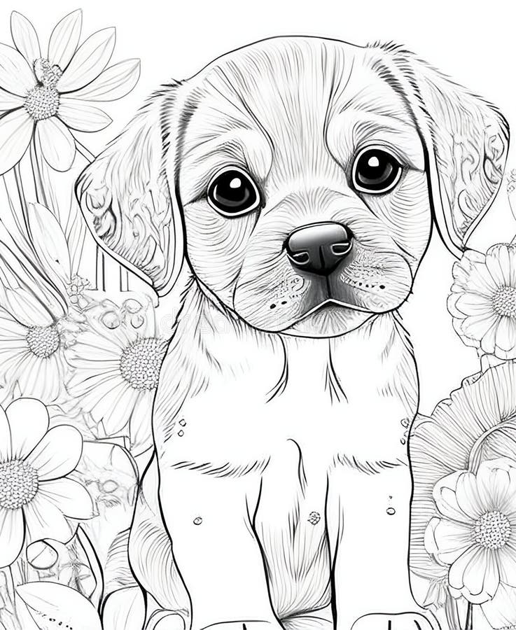 200+ Cute Dog Coloring Pages 75