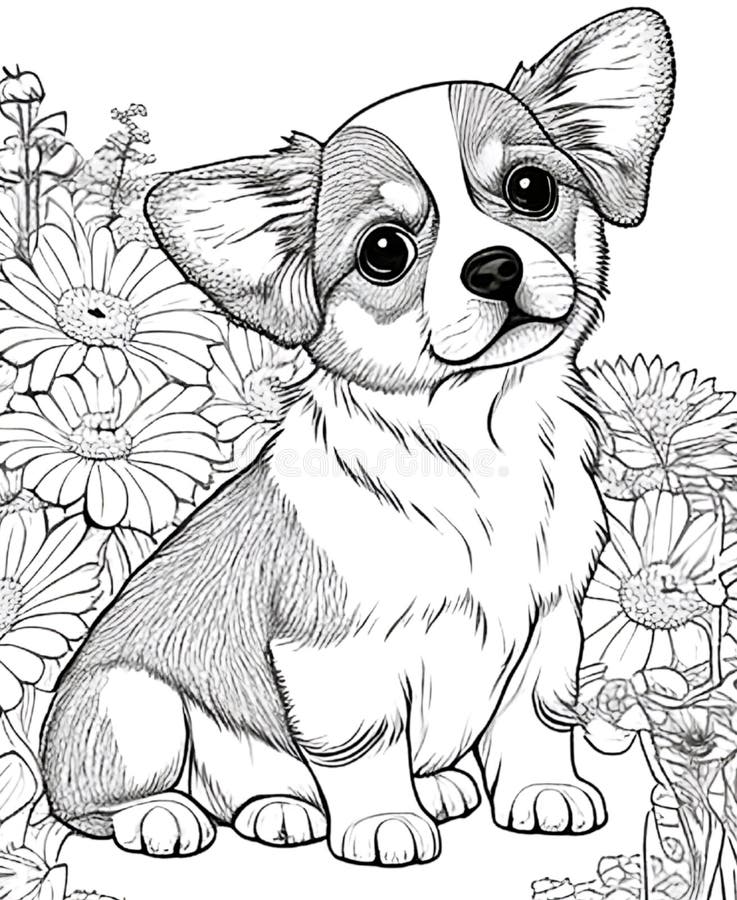 200+ Cute Dog Coloring Pages 77