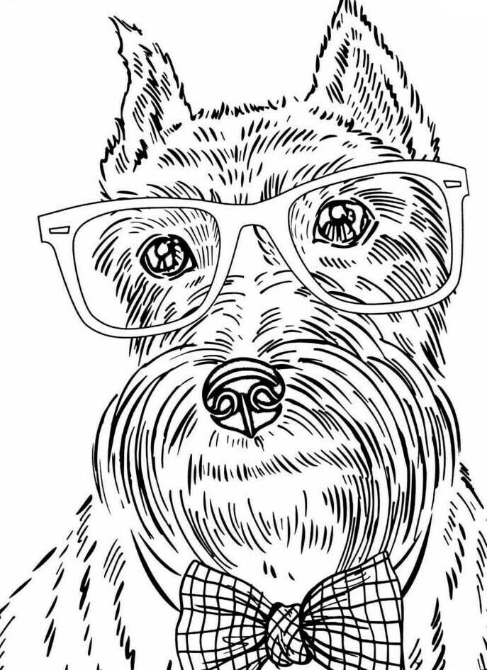 200+ Cute Dog Coloring Pages 83