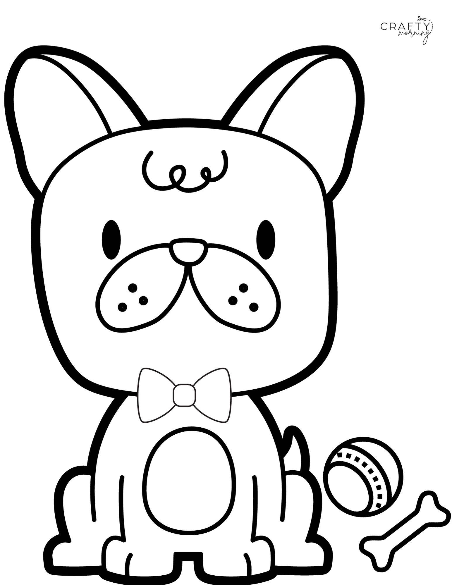 200+ Cute Dog Coloring Pages 9