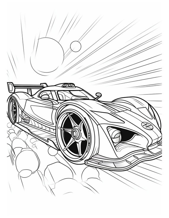 200+ Racecar Color Page Ideas: Zoom into Creativity 144