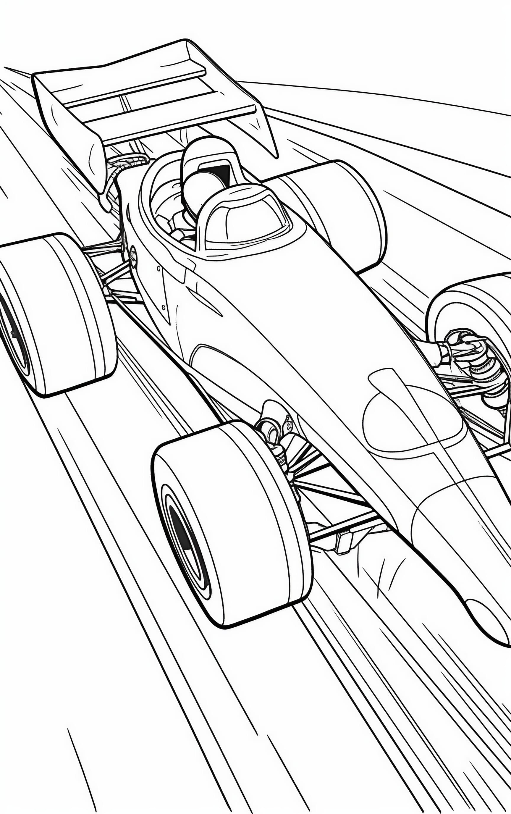 200+ Racecar Color Page Ideas: Zoom into Creativity 19