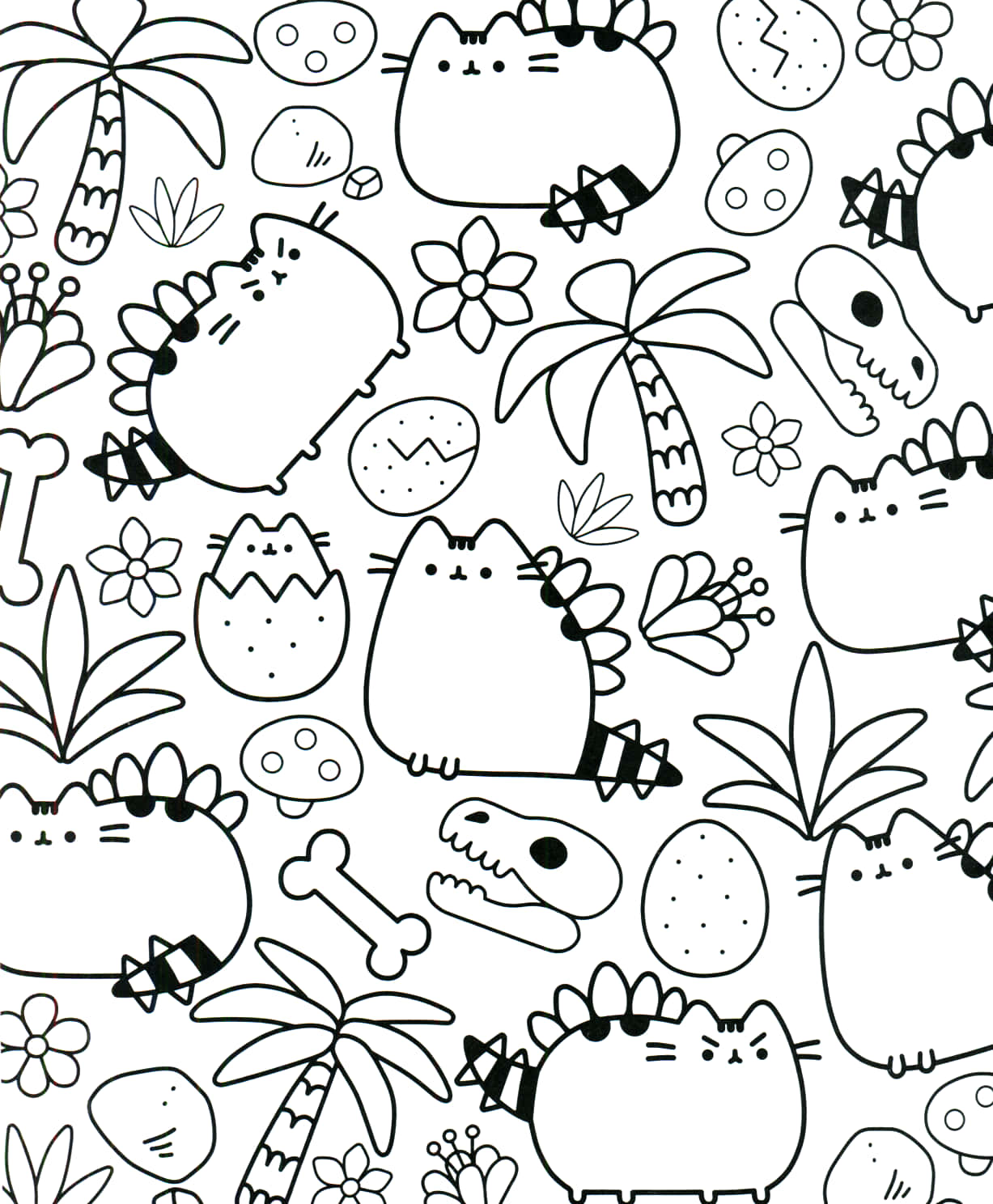 60+ Pusheen Coloring Pages Free Printable 24