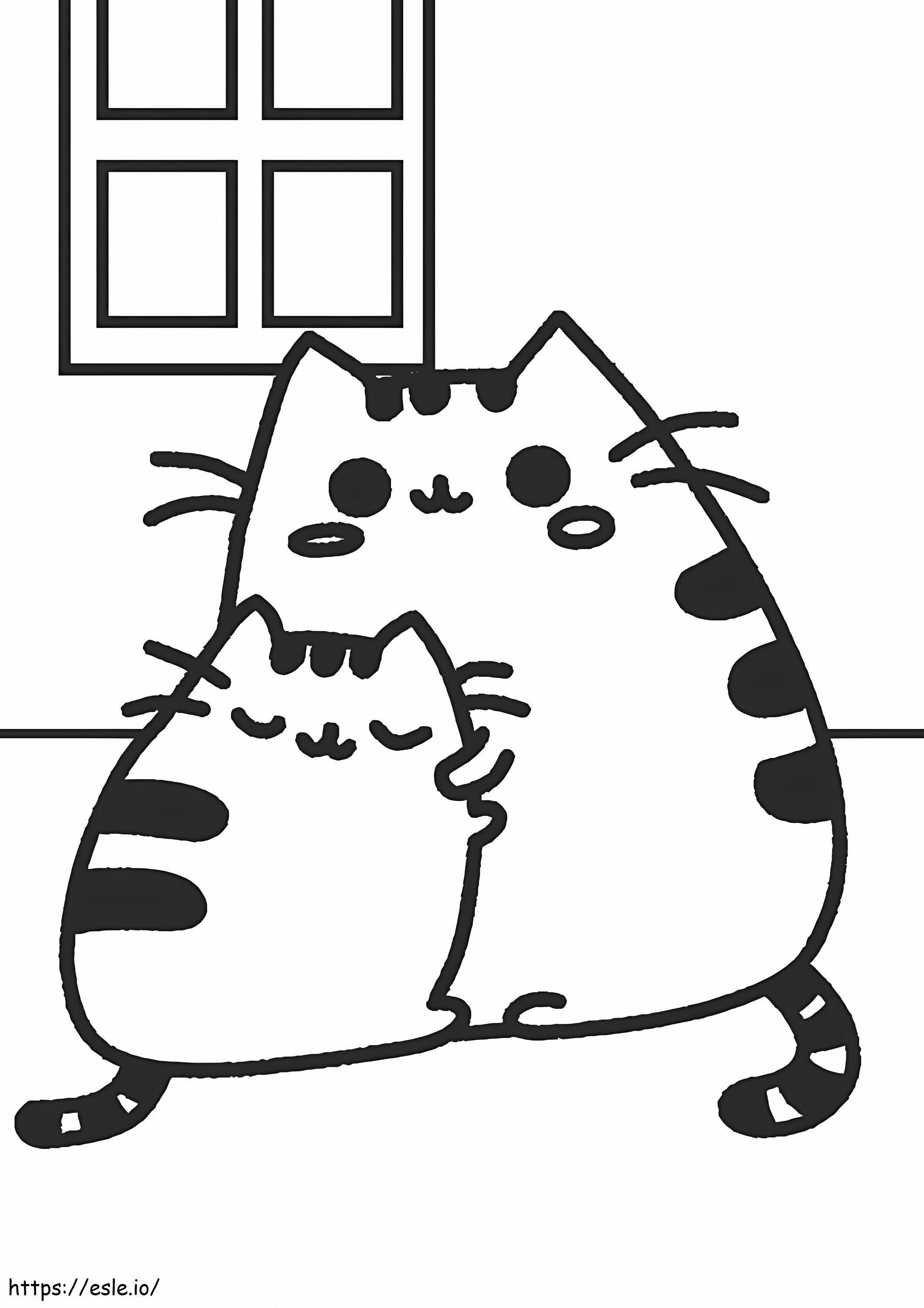 60+ Pusheen Coloring Pages Free Printable 3