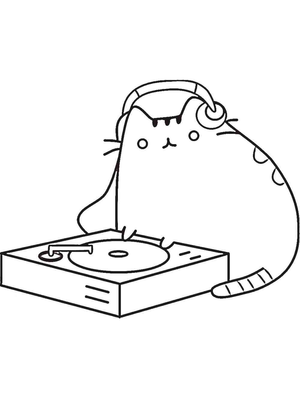 60+ Pusheen Coloring Pages Free Printable 33