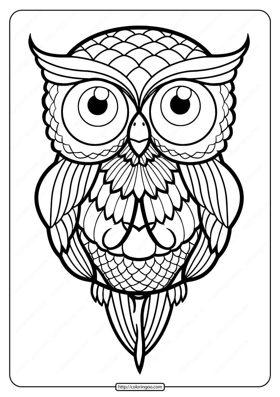 80+ Owl Coloring Pages: Wise and Wonderful 13