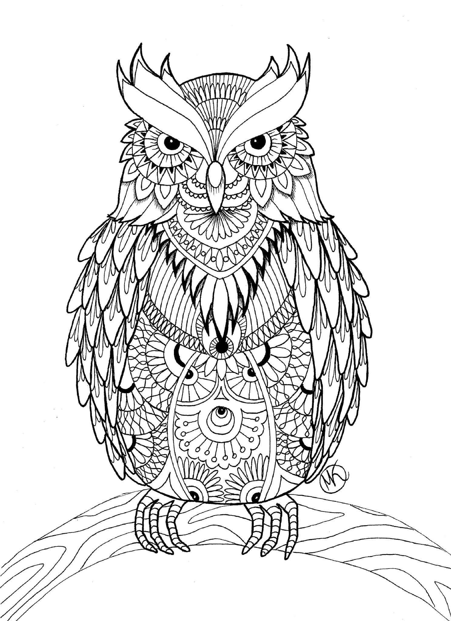 80+ Owl Coloring Pages: Wise and Wonderful 14