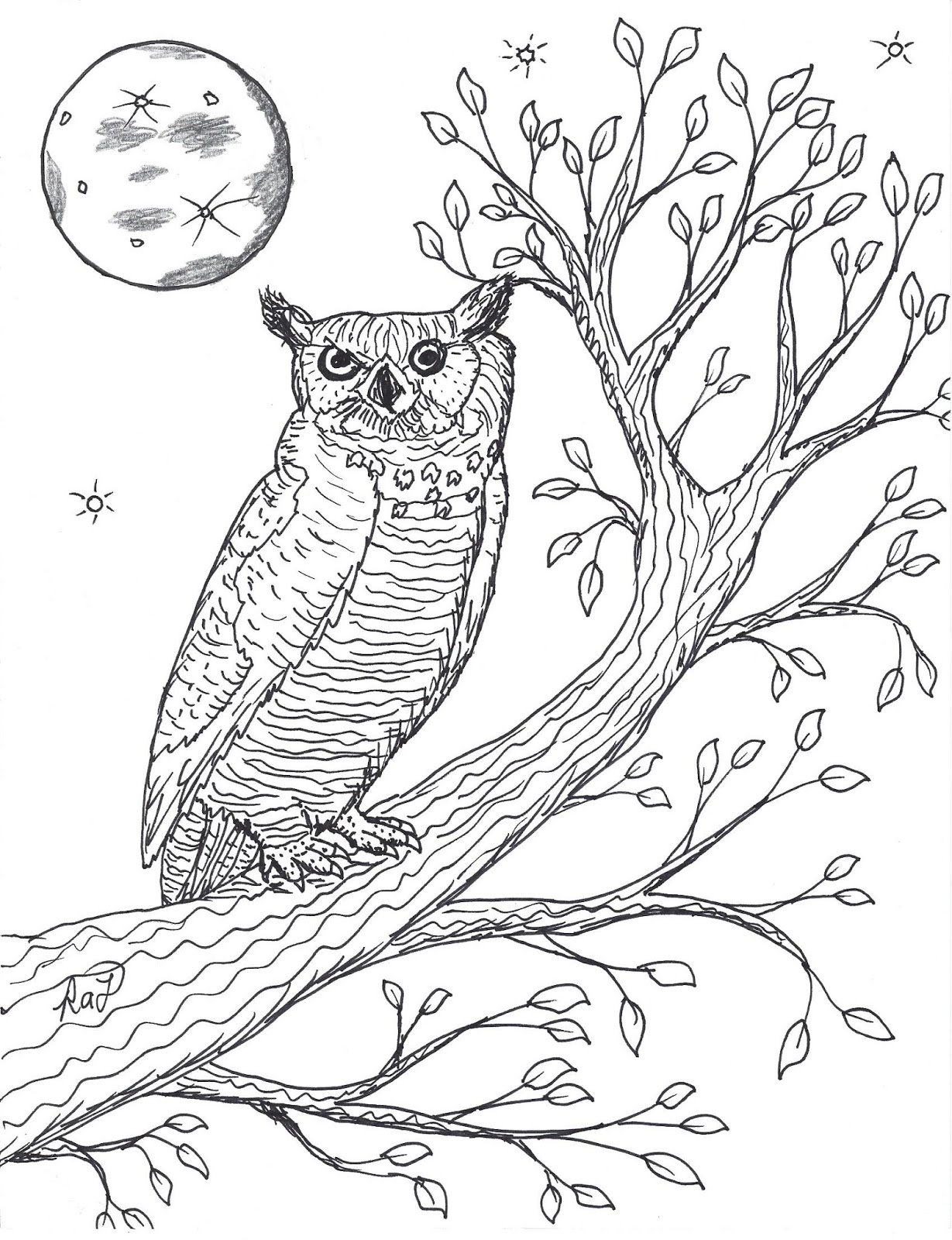 80+ Owl Coloring Pages: Wise and Wonderful 77