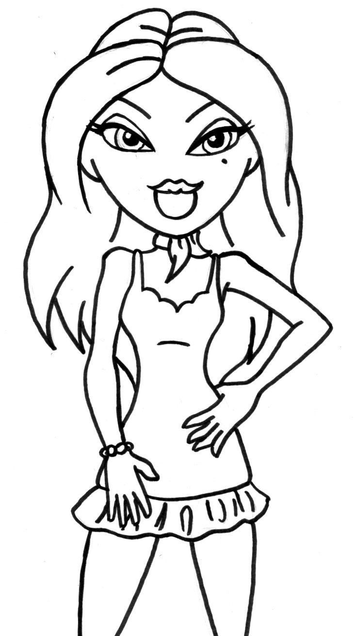 90+ Bratz Coloring Pages: Glamorous Coloring Fun 20