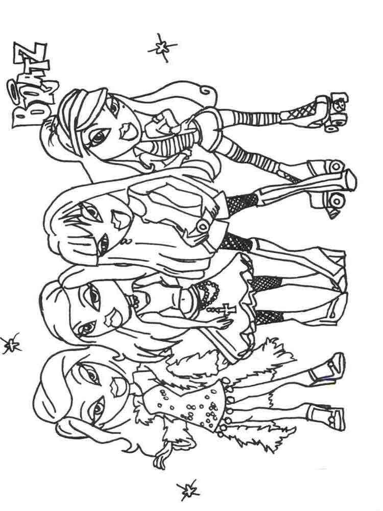 90+ Bratz Coloring Pages: Glamorous Coloring Fun 39