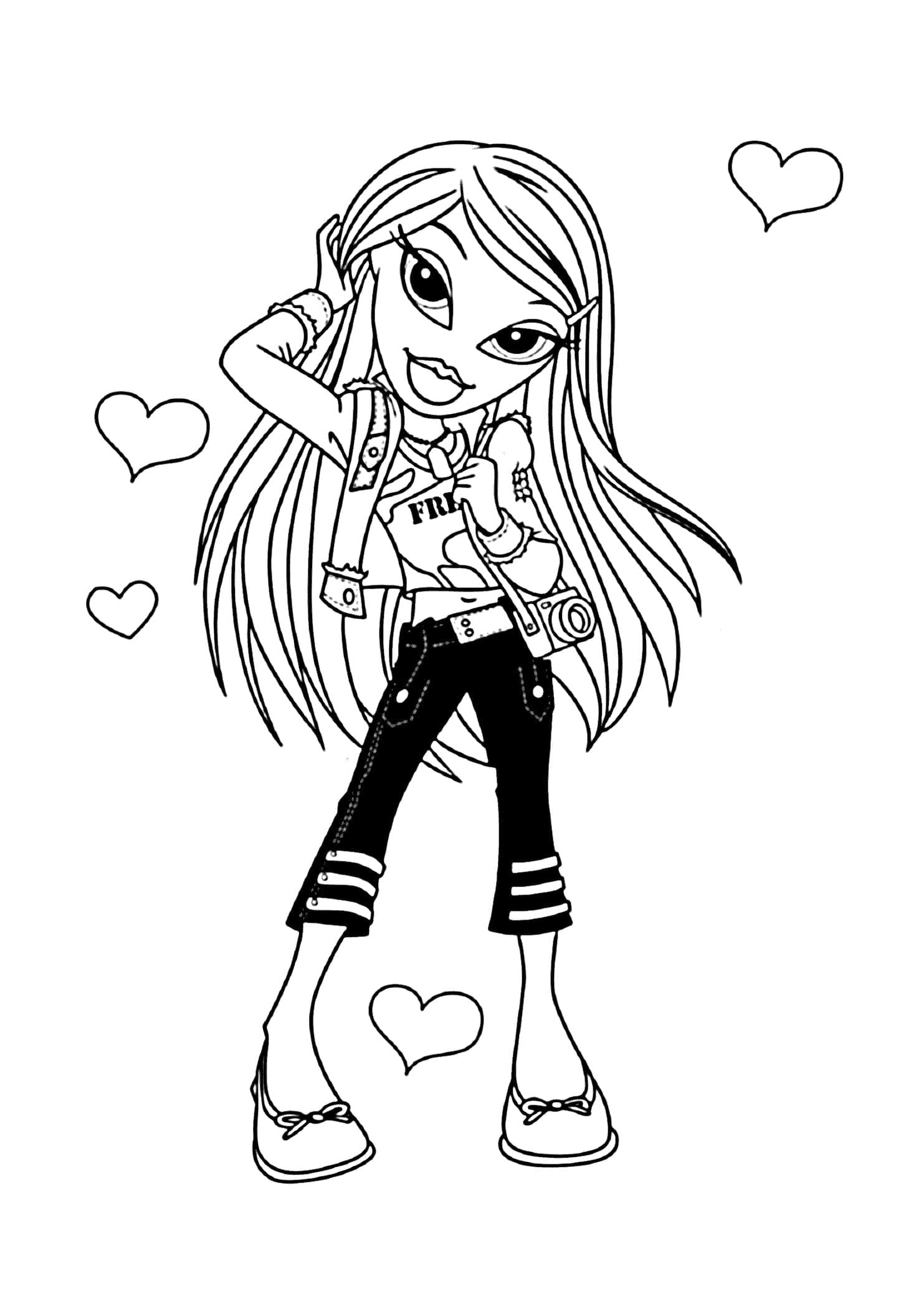 90+ Bratz Coloring Pages: Glamorous Coloring Fun 4