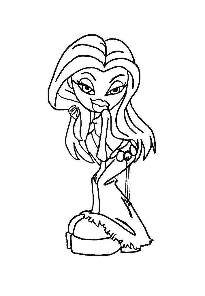 90+ Bratz Coloring Pages: Glamorous Coloring Fun 42