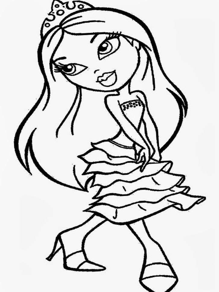 90+ Bratz Coloring Pages: Glamorous Coloring Fun 44