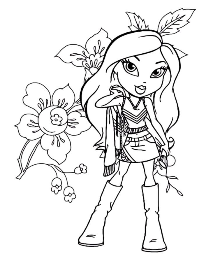 90+ Bratz Coloring Pages: Glamorous Coloring Fun 49