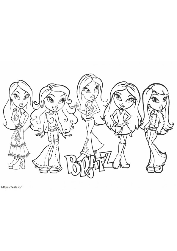 90+ Bratz Coloring Pages: Glamorous Coloring Fun 59