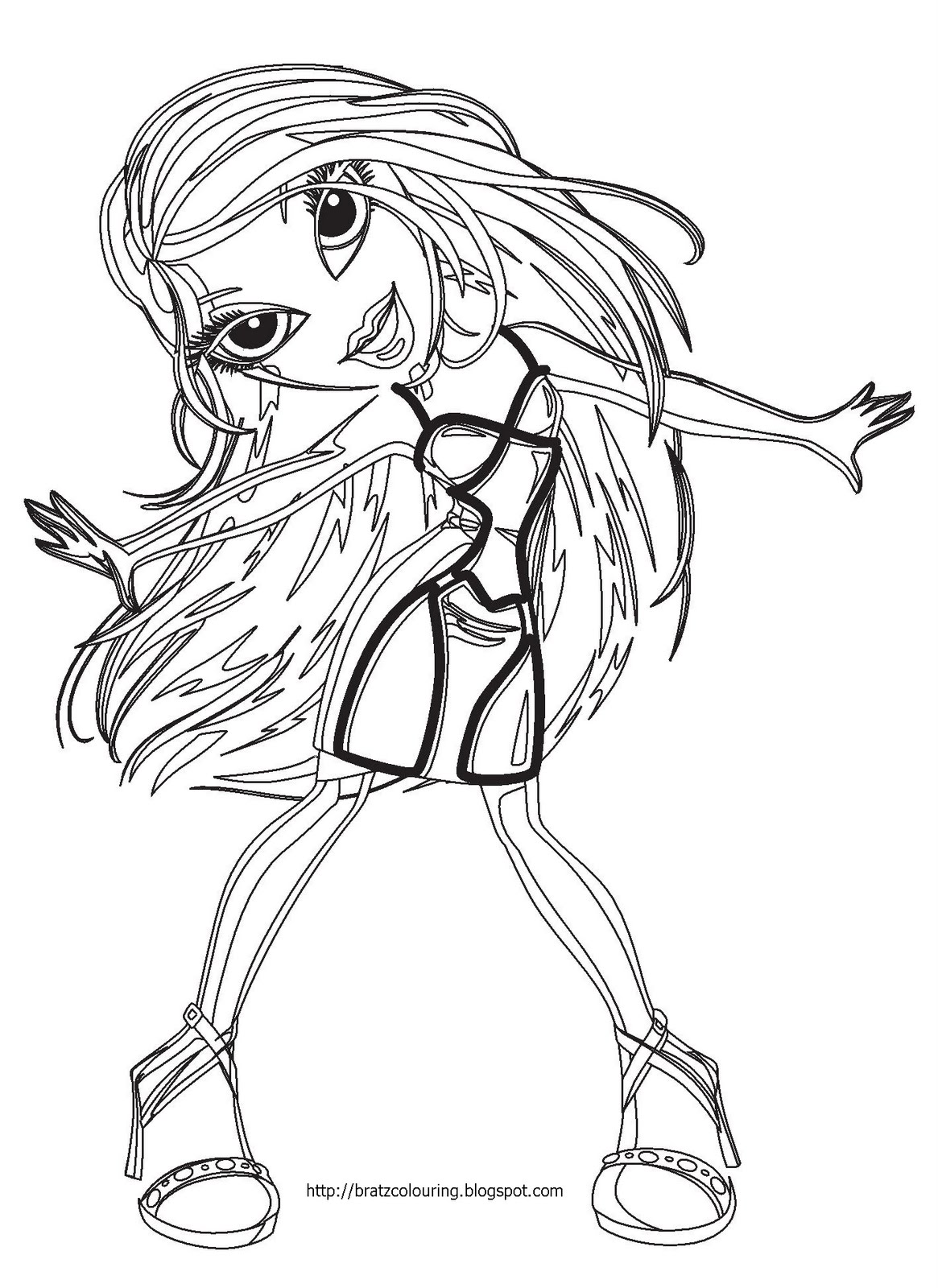 90+ Bratz Coloring Pages: Glamorous Coloring Fun 6