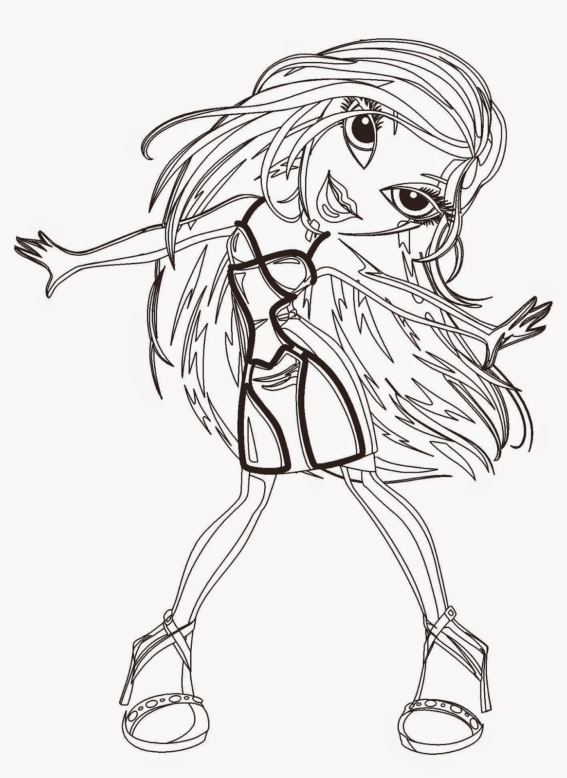 90+ Bratz Coloring Pages: Glamorous Coloring Fun 7