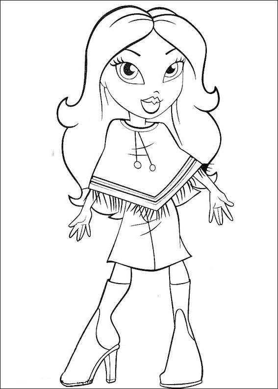 90+ Bratz Coloring Pages: Glamorous Coloring Fun 70