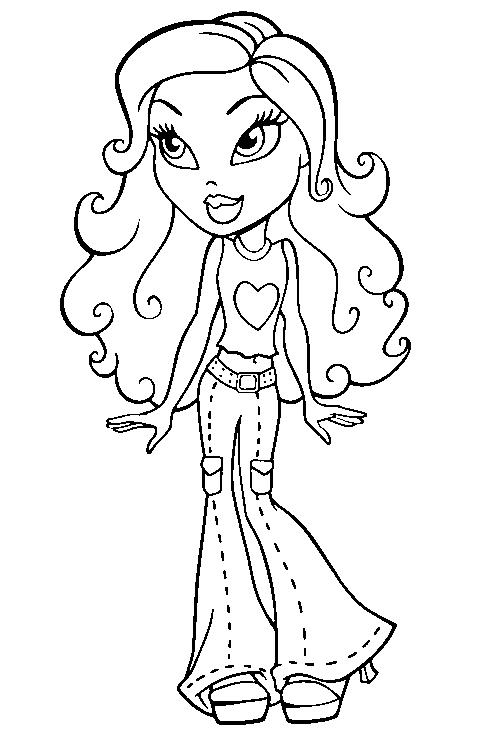 90+ Bratz Coloring Pages: Glamorous Coloring Fun 79