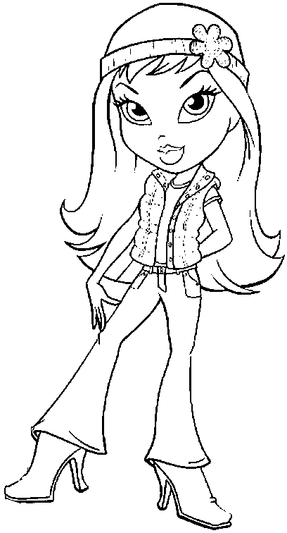 90+ Bratz Coloring Pages: Glamorous Coloring Fun 81