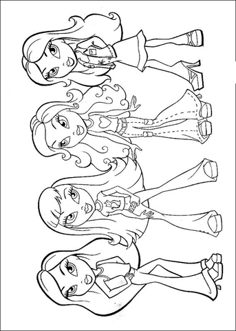 90+ Bratz Coloring Pages: Glamorous Coloring Fun 83