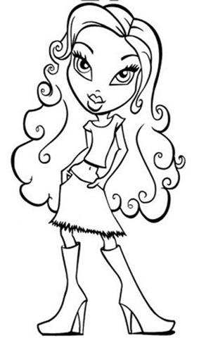 90+ Bratz Coloring Pages: Glamorous Coloring Fun 85