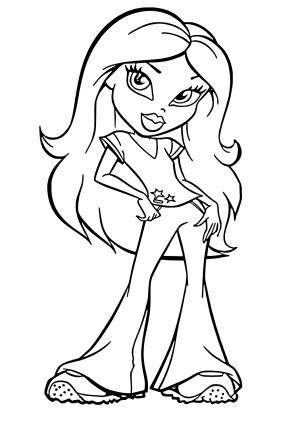 90+ Bratz Coloring Pages: Glamorous Coloring Fun 89