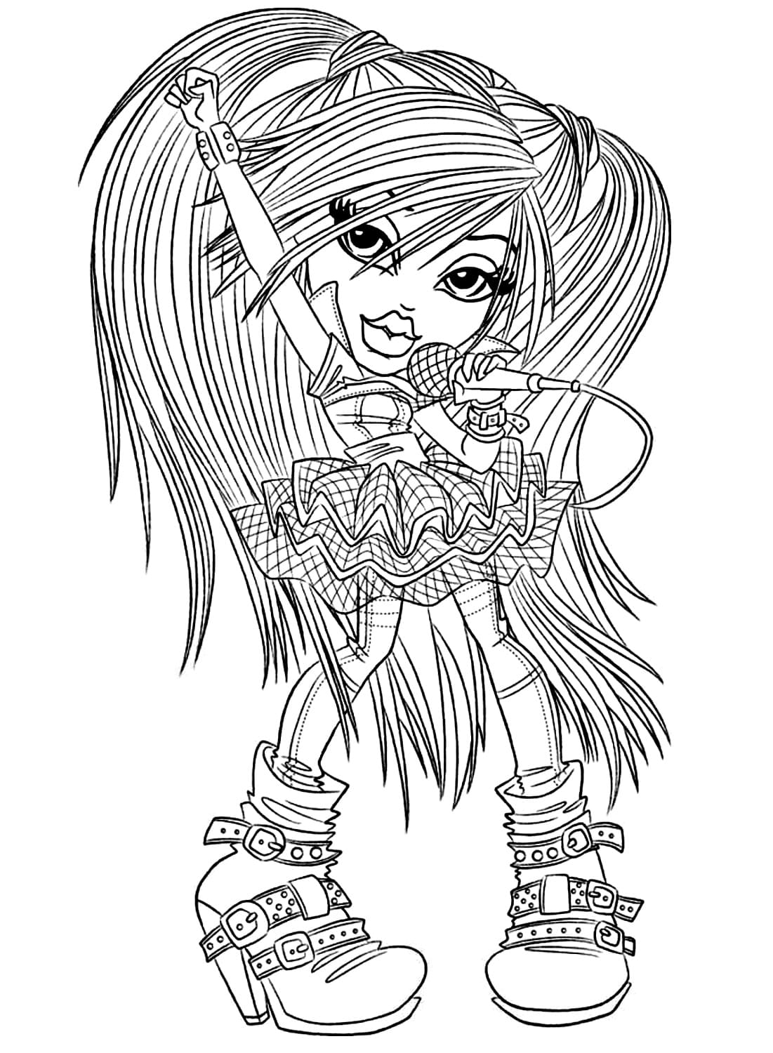 90+ Bratz Coloring Pages: Glamorous Coloring Fun 9