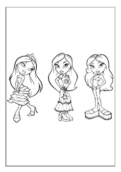 90+ Bratz Coloring Pages: Glamorous Coloring Fun 94