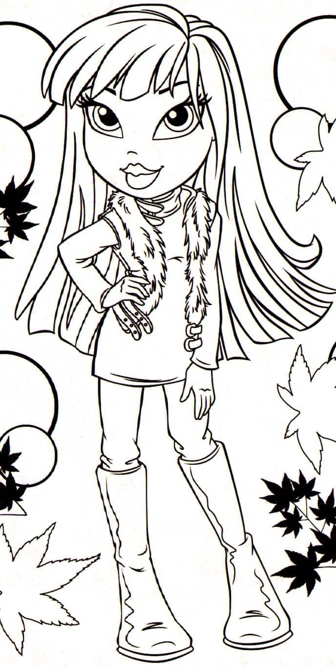 90+ Coloring Pages of Bratz: Glamorous Coloring Fun 16