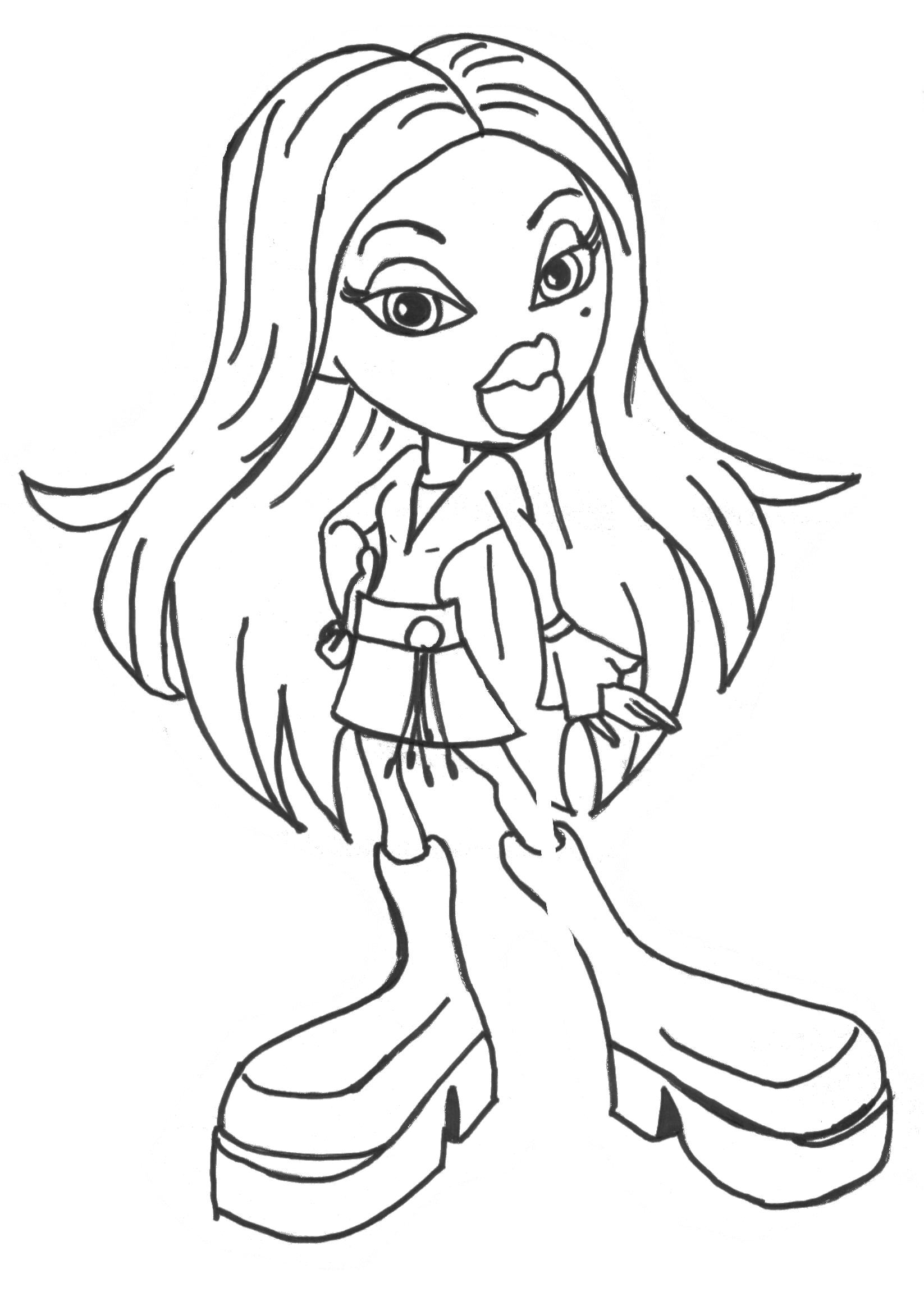 90+ Coloring Pages of Bratz: Glamorous Coloring Fun 2